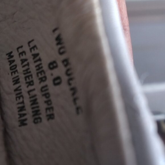 Posh Pickle Mary Jane Shoes Girl’s sz 8 White Leather Dress Shoes Sandals Buckle - Picture 4 of 10